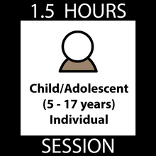 Load image into Gallery viewer, Child/Adolescent (5-17 Years of Age) Individual Session